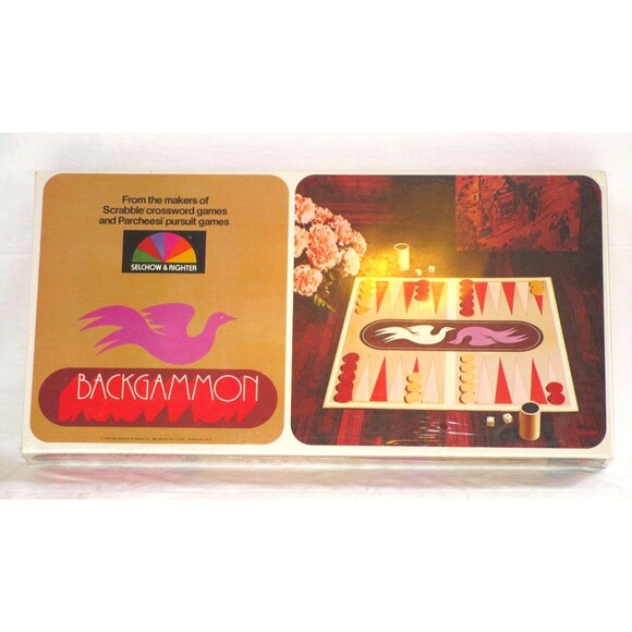 Selchow & Righter 1975 Backgammon Game SEALED - Picture 1 of 5